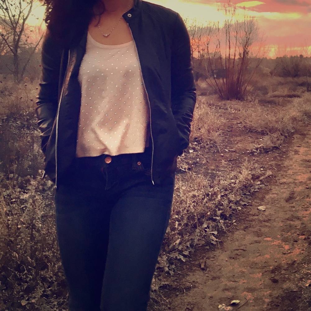 Express leather jacket